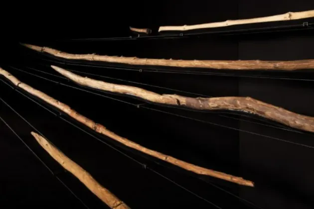 Foto på neandertalares spjut