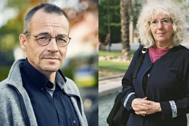 Kollage av två personer. Foto.