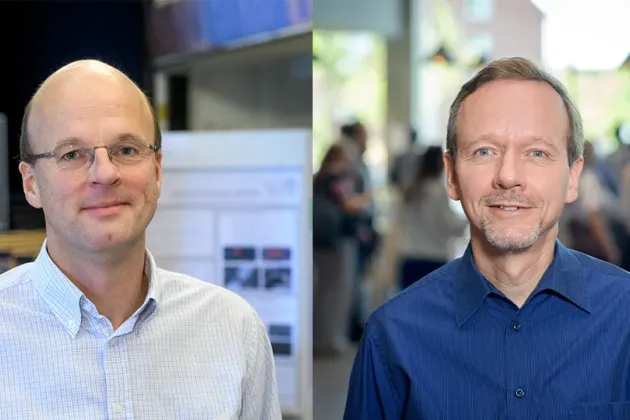 Kollage med två forskare. Foto.